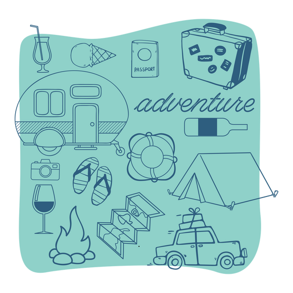 Camping Adventure (Blue)