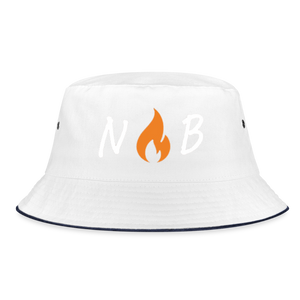 Bucket Hat - NB wht1 - navy