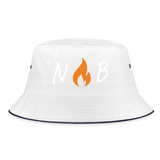 Bucket Hat - NB wht1 - white/navy