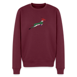 Men’s Premium Sweatshirt with Springbok design - burgundy