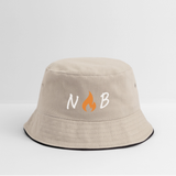 Bucket Hat - NB wht1 - khaki/black