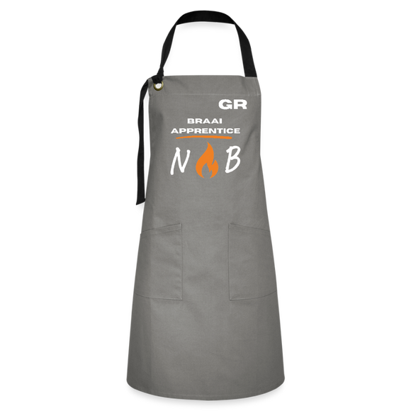 Artisan Apron - NB wht 2 - grey/black