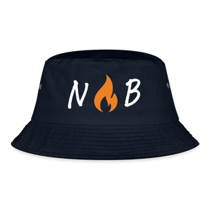 Bucket Hat - NB wht1 - navy
