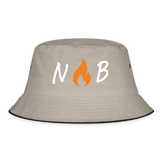 Bucket Hat - NB wht1 - khaki/black