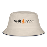 Bucket Hat - NB hat2 - ecru/navy