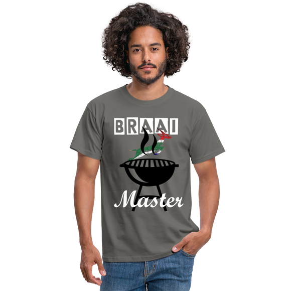 Custom Braai Master T-Shirt - graphite grey