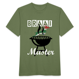 Custom Braai Master T-Shirt - military green