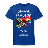 Braai Master Teenage T-Shirt - royal blue