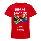 Braai Master Teenage T-Shirt - red