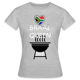 Braai Queen Women's T-Shirt - heather grey