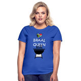 Braai Queen Women's T-Shirt - royal blue