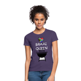 Braai Queen Women's T-Shirt - dark purple