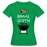Braai Queen Women's T-Shirt - kelly green
