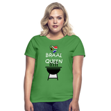 Braai Queen Women's T-Shirt - kelly green