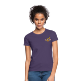 Springbok and Protea Women's T-Shirt - dark purple