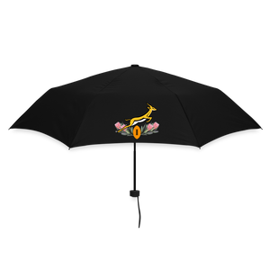 Umbrella (small) with SA Springbok theme - black