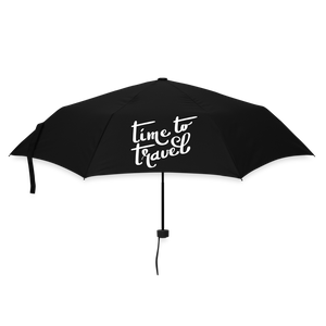 Umbrella (small) time to travel theme - black