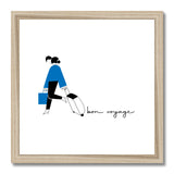 Bon voyage (Blue) Framed & Mounted Print