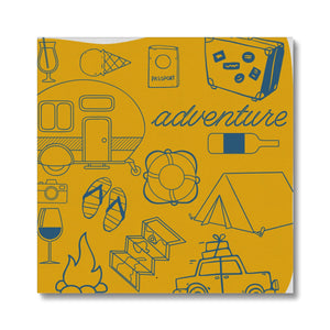 Camping Adventure (Orange) Canvas