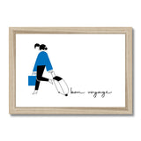 Bon voyage (Blue) Framed & Mounted Print