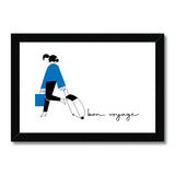 Bon voyage (Blue) Framed & Mounted Print