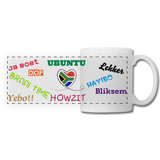 Custom Proudly South African Panoramic Mug - white