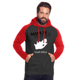 Customisable Unisex Baseball Hoodie - black/red