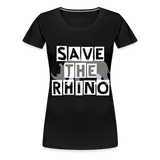 Save the Rhino custom Ladies shirt - black