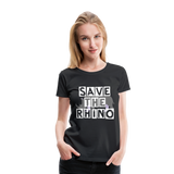 Save the Rhino custom Ladies shirt - black