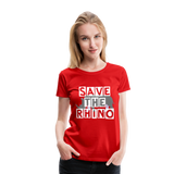 Save the Rhino custom Ladies shirt - red