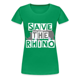 Save the Rhino custom Ladies shirt - kelly green