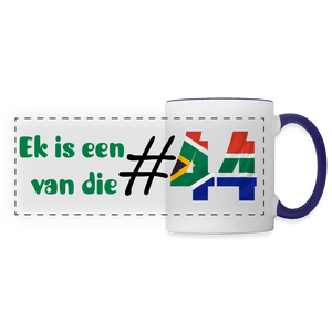 #44 ek is een Panoramic Mug - white/yellow