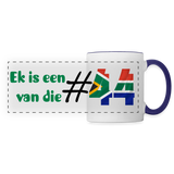 #44 ek is een Panoramic Mug - white/cobalt blue