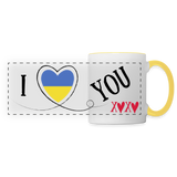 Customisable Valentines Mug - white/yellow