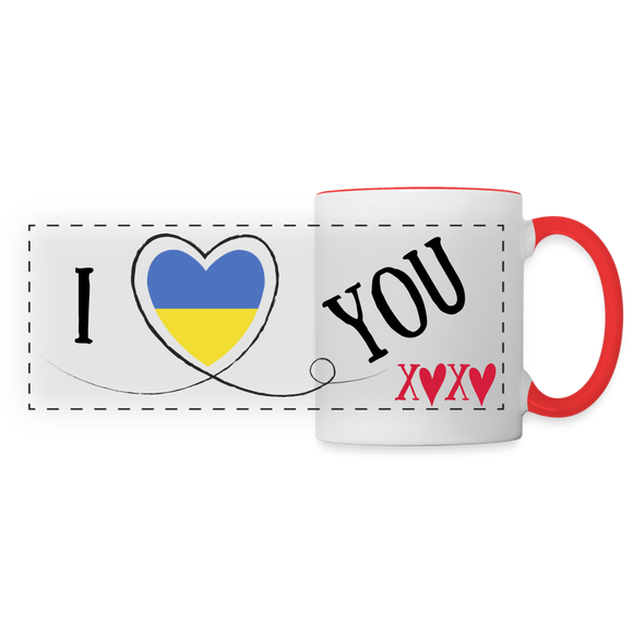 Customisable Valentines Mug - white/red