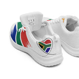 Women’s athletic shoes - South Africa flag/love style 2