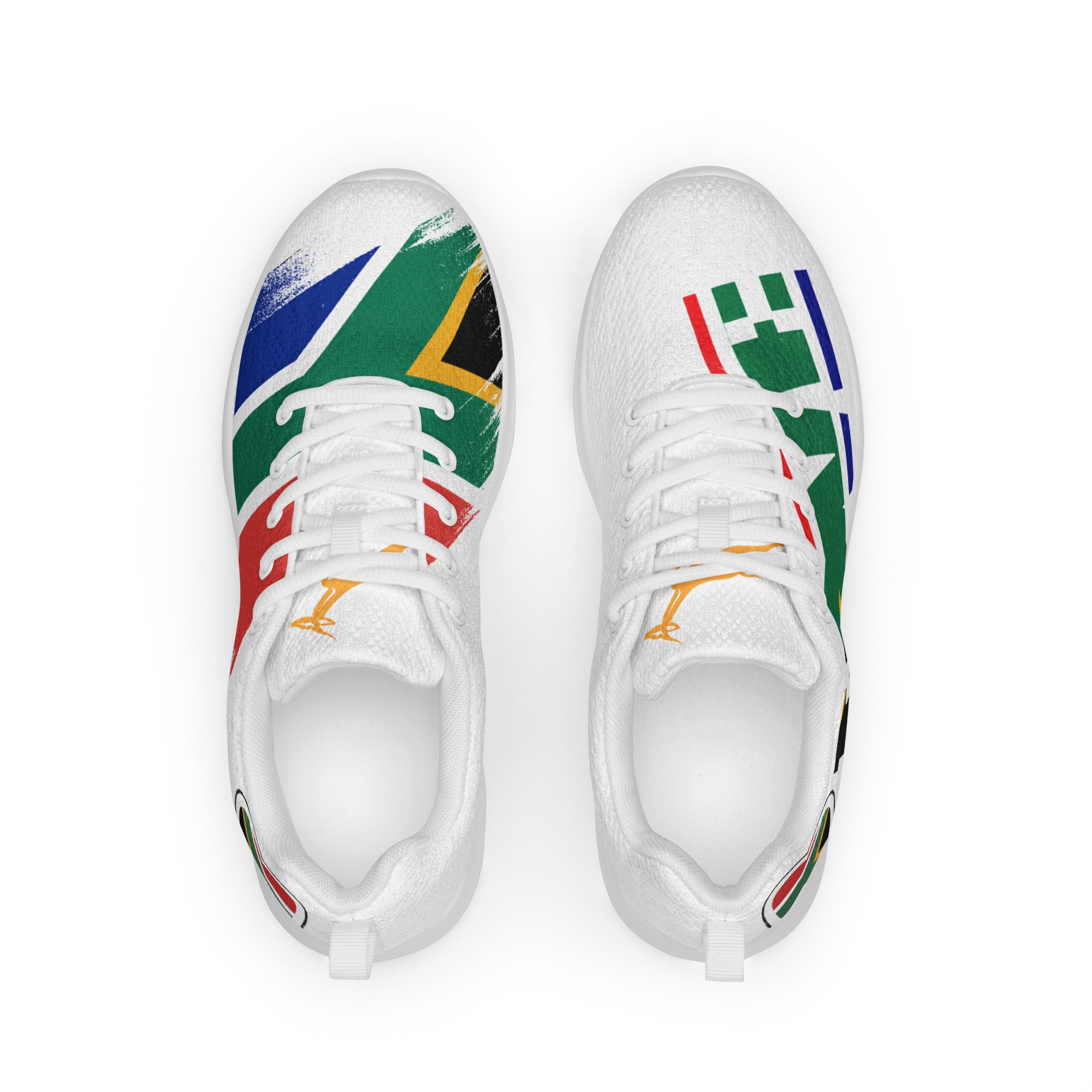 Women's athletic shoes - South Africa flag style 1 – Landmarc Gifts